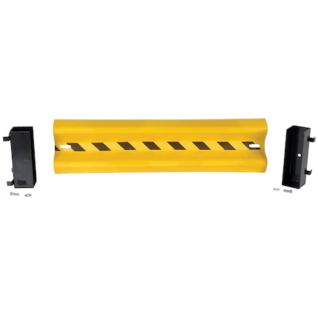 Vestil Guard Rail System - Drop In Rail Yellow GR-H2R-DI-4-YL